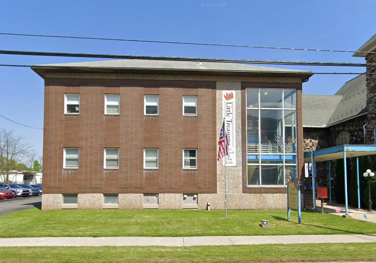 The Little Treasures Preschool & Childcare building next to the Castle